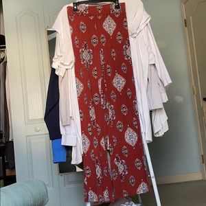 Flower designed beach pants